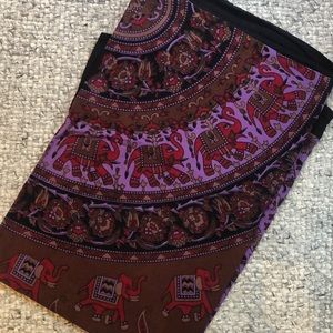 Purple elephant tapestry